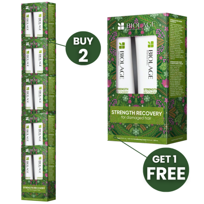 BIOLAGE STRENGTH RECOVERY HOLIDAY BOX SET BUY2 GET 1 FREE