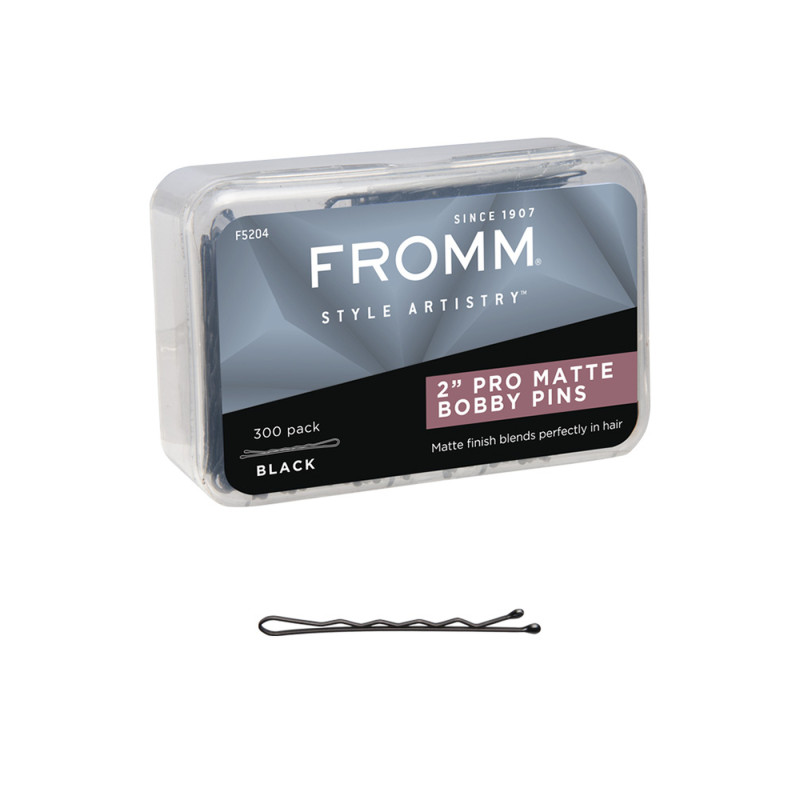 FROMM 2" BOBBY-PINS 300CT.  BLACK