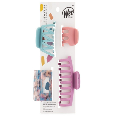 J&D WET BRUSH PRO CLAW CLIPS 4CT