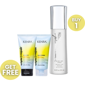 KENRA BLOW DRY SPRAY WITH FREE MINIS DEAL
