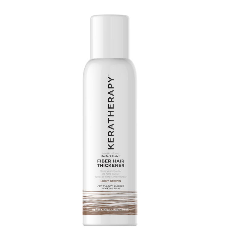 KERATHERAPY PERFECT MATCH FIBER HAIR THICKENER  LIGHT BROWN 