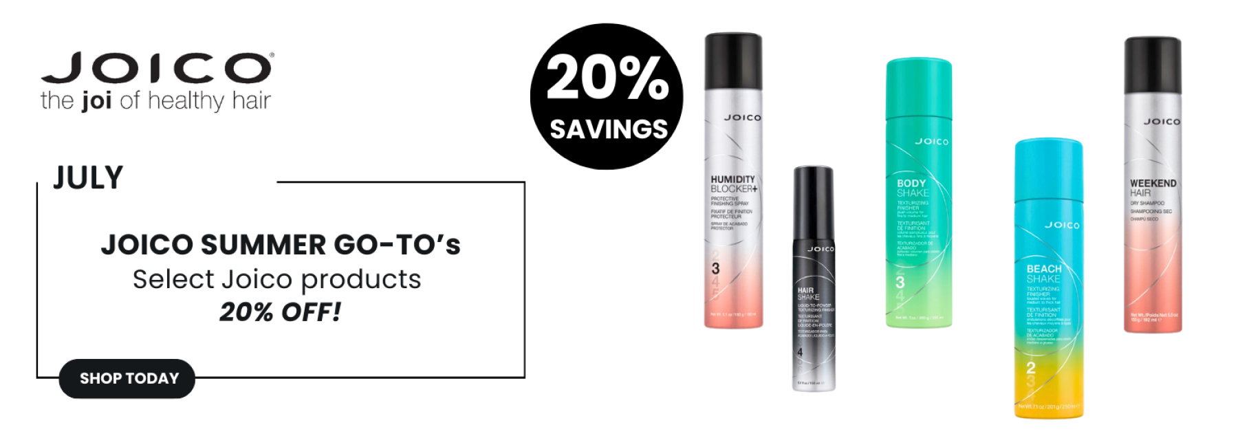 JOICO SUMMER GO TOS PROMO JULY 2024