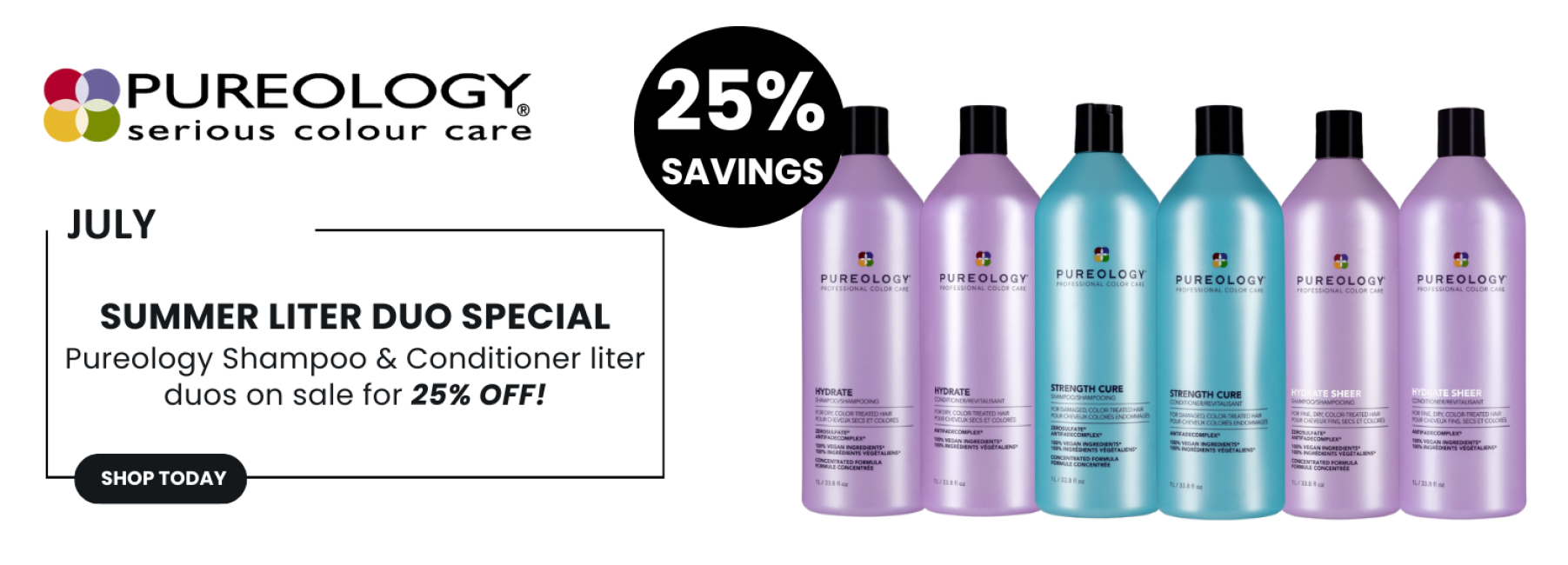PUREOLOGY LITER DUO PROMOS JULY 2024