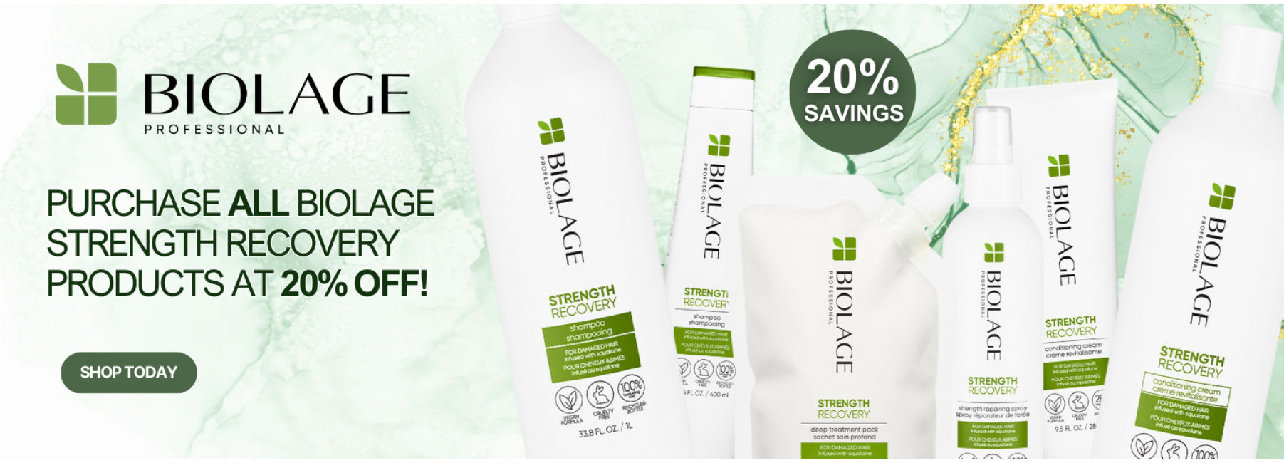 BIOLAGE STRENGTH RECOVERY PROMO BANNER JUNE 2023