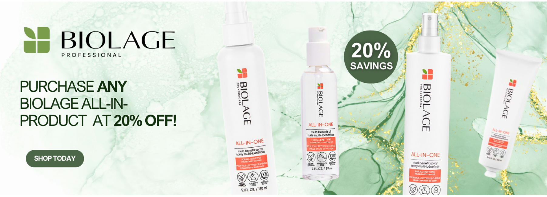 BIOLAGE ALL IN ONE PROMO BANNER JUNE 2023