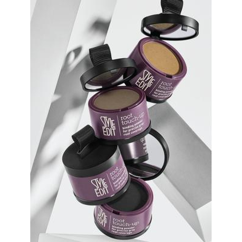 STYLE EDIT ROOT TOUCH UP POWDER COMPACT BLACK BLACK